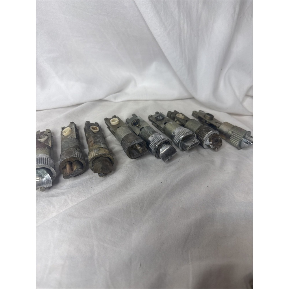 Vintage Weiser Spring Latchbolt LOT 8 Brass Steel Salvage Parts Latch Lock Door